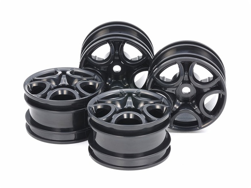[ T51659 ] Tamiya C-shaped 10-spoke Wheels (Black) 4pcs. M08/M07/M05/SW01