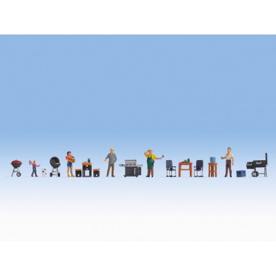 [ NO16200 ] Noch Barbecue Party 1/87