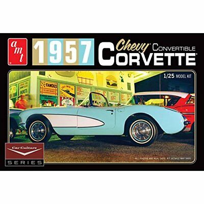[ AMT1016 ] 1957 chevy corvette convertible cindy lewis car culture 1/25