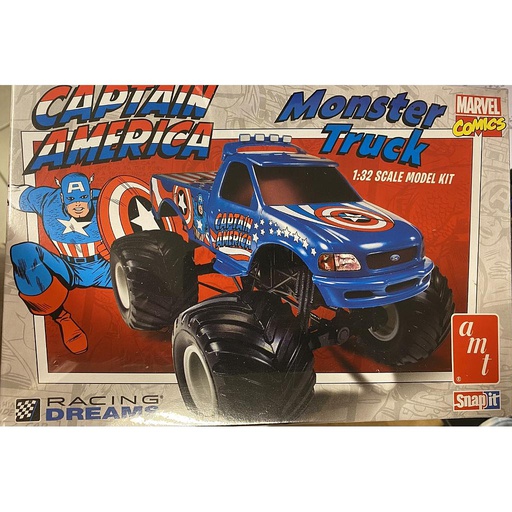[ AMT857 ] Captain America monster truck Ford 150 1/32
