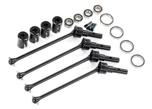 [ TRX-8996X ] Traxxas driveshafts, steel constant-velocity (assembled), front & rear (4) for use with #8995 widemaxx kit (requires #8654 and #7758) - TRX8996X