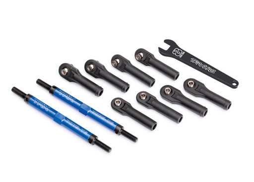 [ TRX-8638X ] Traxxas toe links, E-revo VXL (tubes blue anodized, stronger than titanium) (144mm) - TRX8638X