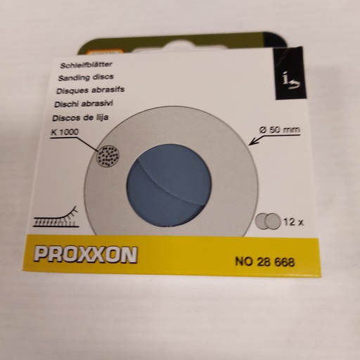 [ PX28668 ] Proxxon Silicium-karbide slijpschijf 50mm korrel 1000 (12 stuks)