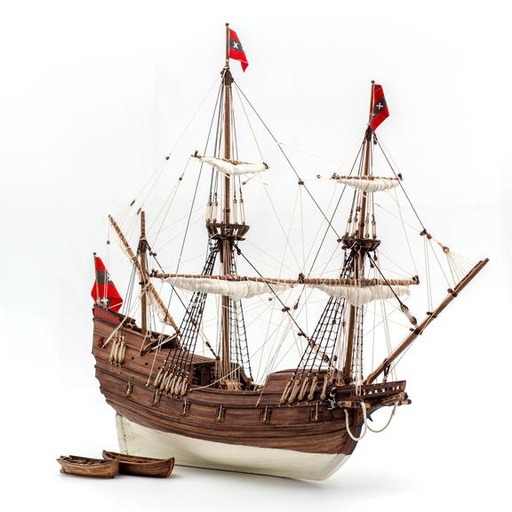 [ KOLDERSTOKWILLEMBARENTSZ ] Kolderstok Willem Barentsz'ship (notenhout) 1/50