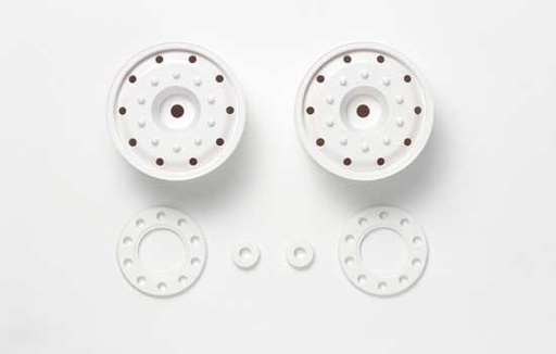 [ T56543 ] Tamiya semi wide wheels 30 mm /hex hub white