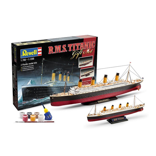 [ RE05727 ] Revell R.M.S. Titanic Gift Set - 2 plastic model kits 1/700 &amp; 1/1200