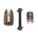 [ TRX-8556X ] Traxxas driveshaft, center, front (steel)/4x13 screw pin - TRX8556X