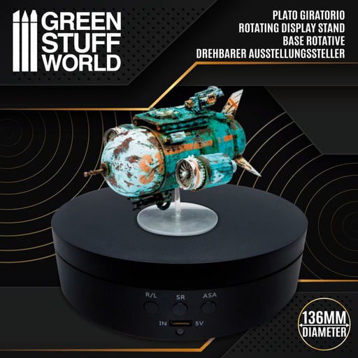 [ GSW2360 ] Green stuff world rotating display stand 136mm