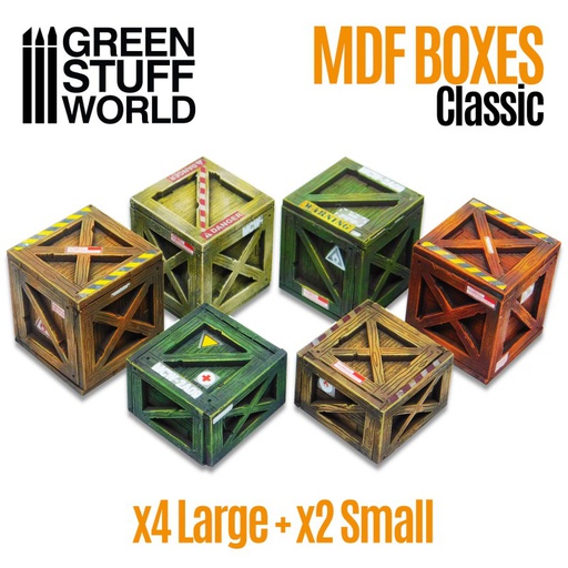 [ GSW10298 ] Green stuff world MDF Boxes