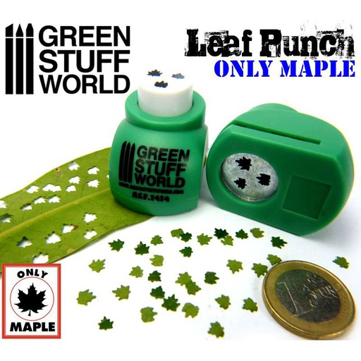 [ GSW1414 ] Green stuff world Miniature Leaf Punch MEDIUM GREEN