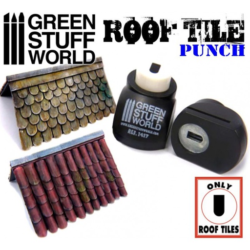 [ GSW1417 ] Green stuff world Miniature ROOF TILE Punch
