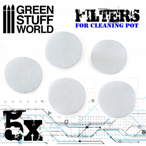[ GSW2014 ] Green stuff world airbrush cleaning pot filters x5 