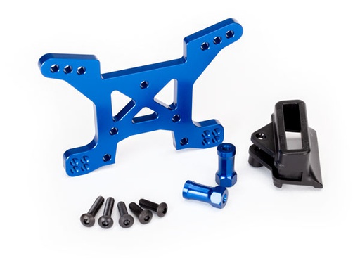[ TRX-6739X ] Traxxas shock tower, front, 7075-T6 aluminium (blue anodized)