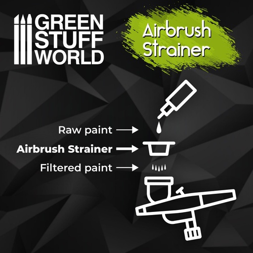 [ GSW2560 ] Green stuff world Airbrush Cup Strainers x2