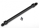 [ TRX-8555 ] Traxxas Driveshaft, center rear, 6061-T6 aluminum (black-anodized) (fully assembled)/ 3mm screw pin (2) - TRX8555