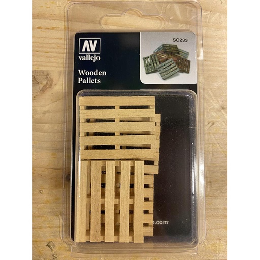 [ VALSC233 ] Vallejo SC233 Wooden Pallets 1/35 (4 stuks)