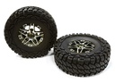 [ INC26169GUN ] Integy Billet Machined 5 Spoke DA 1.9 Wheel & Tire (2) for Scale Crawler (O.D.=113mm)
