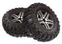 [ INC29458 ] Integy 2.2x1.75-in. Alloy Wheels & Tires(2) for TRX-4, SCX10 II & III Crawlers OD=122mm