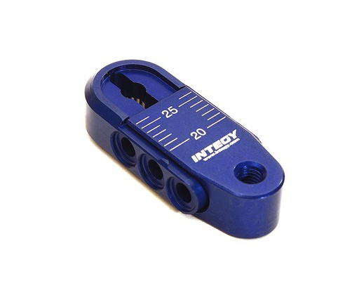 [ INC28402BLUE ] Integy Alloy Adjustable Length Steering Servo Horn 25T for Traxxas TRX-4 (r=20-25mm)