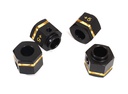 [ INC29447 ] Integy 12mm Hex Wheel (4) Hub Brass +5mm Offset for Traxxas TRX-4 Scale & Trail Crawler