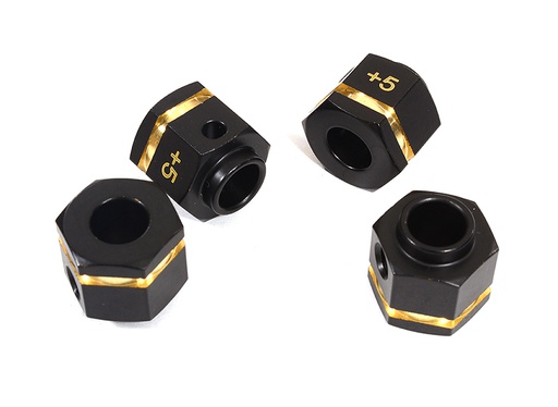[ INC29447 ] Integy 12mm Hex Wheel (4) Hub Brass +5mm Offset for Traxxas TRX-4 Scale & Trail Crawler