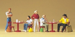 [ PRE10349 ] Preiser Students and artist in street cafe 1/87 HO