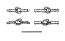 [ T54990 ] Tamiya CC-02 B Parts (Axle Housing) (Matte Plated) 