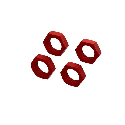 [ ARA310929 ] Arrma  Alum Wheel Nut 24mm (Red) (4)