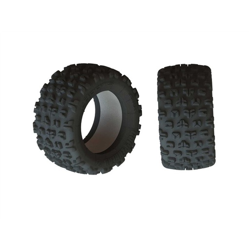 [ ARA520055 ] Arrma  Copperhead2 SB MT Tire &amp; Ins (2 st)