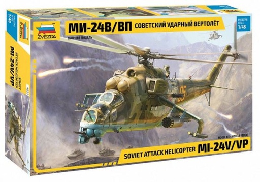 [ ZVE4823 ] Zvezda Soviet Attack Helicopter MI-24V/VP 1/48