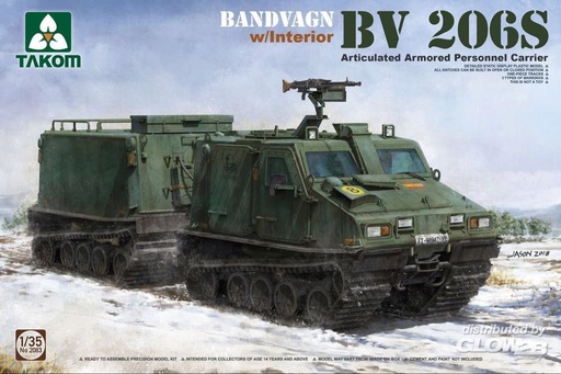 [ TAKOM2083 ] Bandvagn Bv 206S Articulated Armored Personnel Carrier  1/35