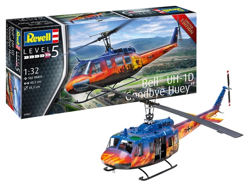 [ RE03867 ] Revell Bell UH-1D &quot;Goodbye Huey&quot; 1/32