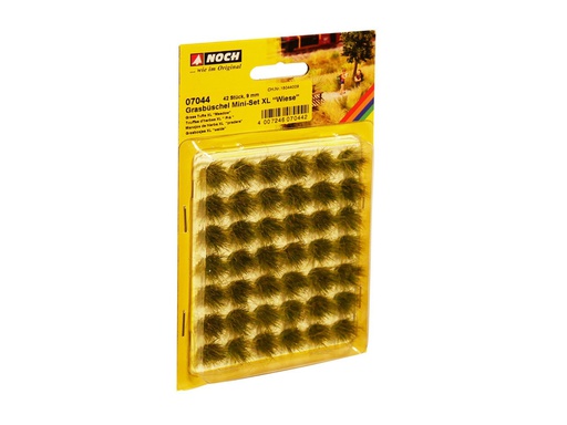[ NO07044 ] Noch Plukje gras mini-set XL “weide” 42 stuks - 9 mm