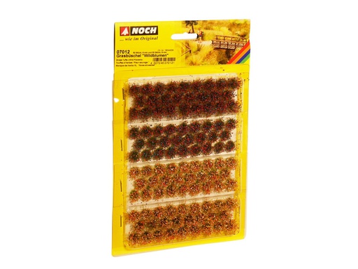 [ NO07012 ] Noch plukje gras "Wilde bloemen" 52 stuks 6 mm - 52 stuks 9 mm