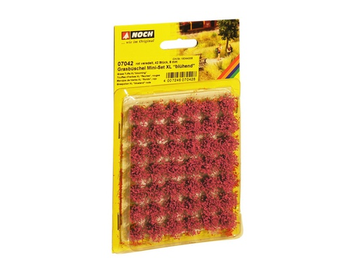 [ NO07042 ] Noch Plukje gras mini-set XL "bloeiend" 42 stuks - 9mm