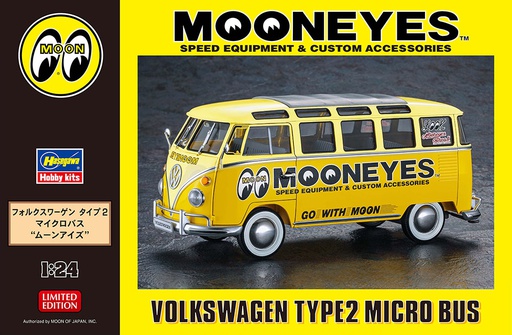 [ HAS20477 ] Hasegawa Volkswagen Type 2 Micro Bus &quot;Mooneyes&quot; 1/24
