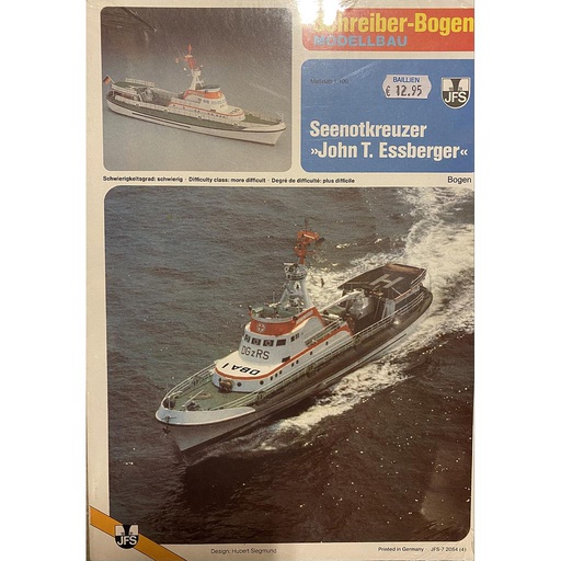 [ GA2054 ] Schreiber-Bogen Zeenoodschip "John T. Essberger" 1/100