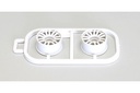 [ KMZH131W-W0 ] kyosho multi wheel II Wide/white (offset 0)