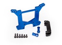 [ TRX-6738X ] Traxxas  Shock tower, rear, 7075-T6 aluminum (blue-anodized) (1)/ body mount bracket (1) - TRX6738x