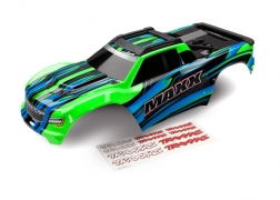[ TRX-8911G ] Traxxas Body, Maxx®, green (painted)/ decal sheet - TRX8911g