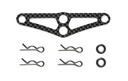 [ T54782 ] Tamiya Touring Car Carbon Body Mount Crossmember (Front)