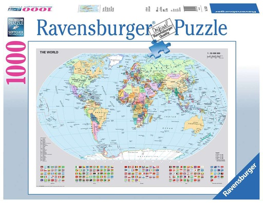 [ RAV15652 ] Ravensburger Staatkundige wereldkaart - 1000 stukjes 