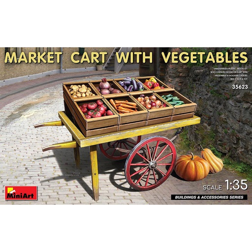 [ MINIART35623 ] Market Cart With Vegetables 1/35