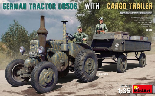 [ MINIART35317 ] German Tractor D8506 With Cargo Trailer 1/35