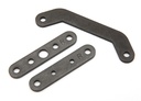 [ TRX-8927 ] Traxxas  Bulkhead tie bar, rear, upper (1)/ lower front (1)/ lower rear (1) (steel) - TRX8927