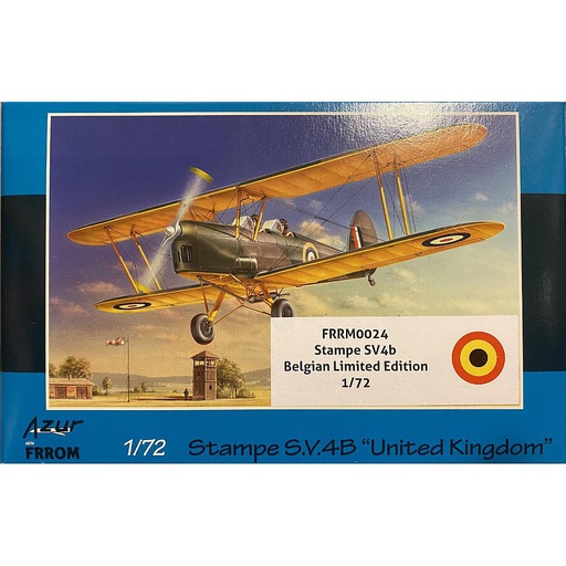 [ FR0026 ] FRROM Azur Stampe S.V.4B "United Kingdom" (Belgium Limited Edition) 1/72
