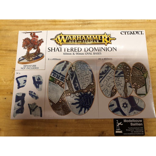 [ GW66-98 ] Age Of Sigmar SHATTERED DOMINION: 60 &amp; 90mm Oval