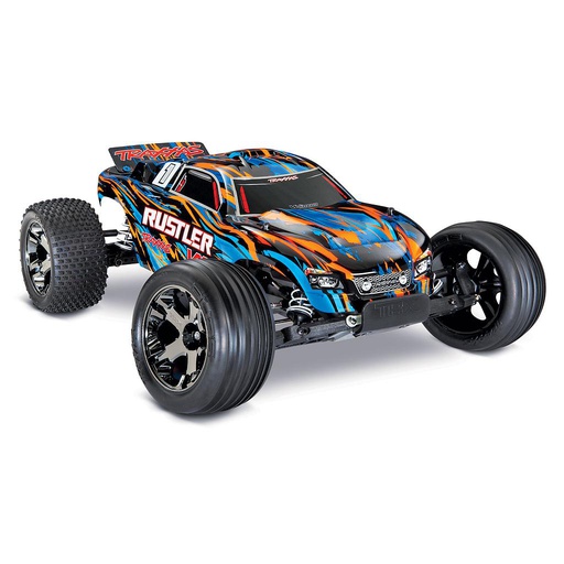 [ TRX-37076-4ORNG ] Traxxas rustler VXL no battery/no charger - Orange-TRX37076-4ORNG