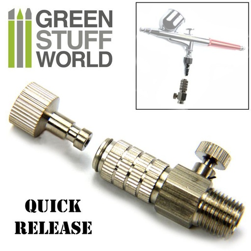 [ GSW1533 ] Green stuff world QuickRelease Adaptor with Air Flow Control 1/8