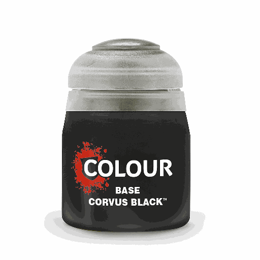 [ GW21-44 ] Games Workshop BASE: CORVUS BLACK 12ml